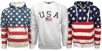 American Flag Shirts and Hoodies For Women and Men