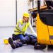 Reducing forklift accident risk in a warehouse