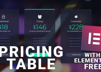 How to Build Pricing Table Template Using Elementor?