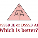 Which is better, DSSSB JE or DSSSB AE?