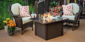 Make a Statement with a Wooden Fire Table for Your Patio