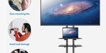 Say goodbye to small screens and hello to home theater experience​ with a portable ​TV stand