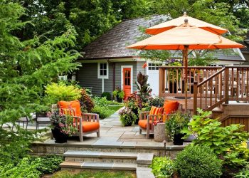 Designing Your Garden Oasis: Incorporating a Log Cabin, Veranda, and Sheltered Areas