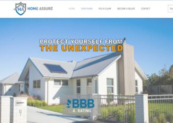 HomeAssure Administration homepage displaying its BBB A rating for home warranty protection plans